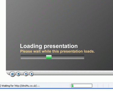 'Loading Presentation' Screen